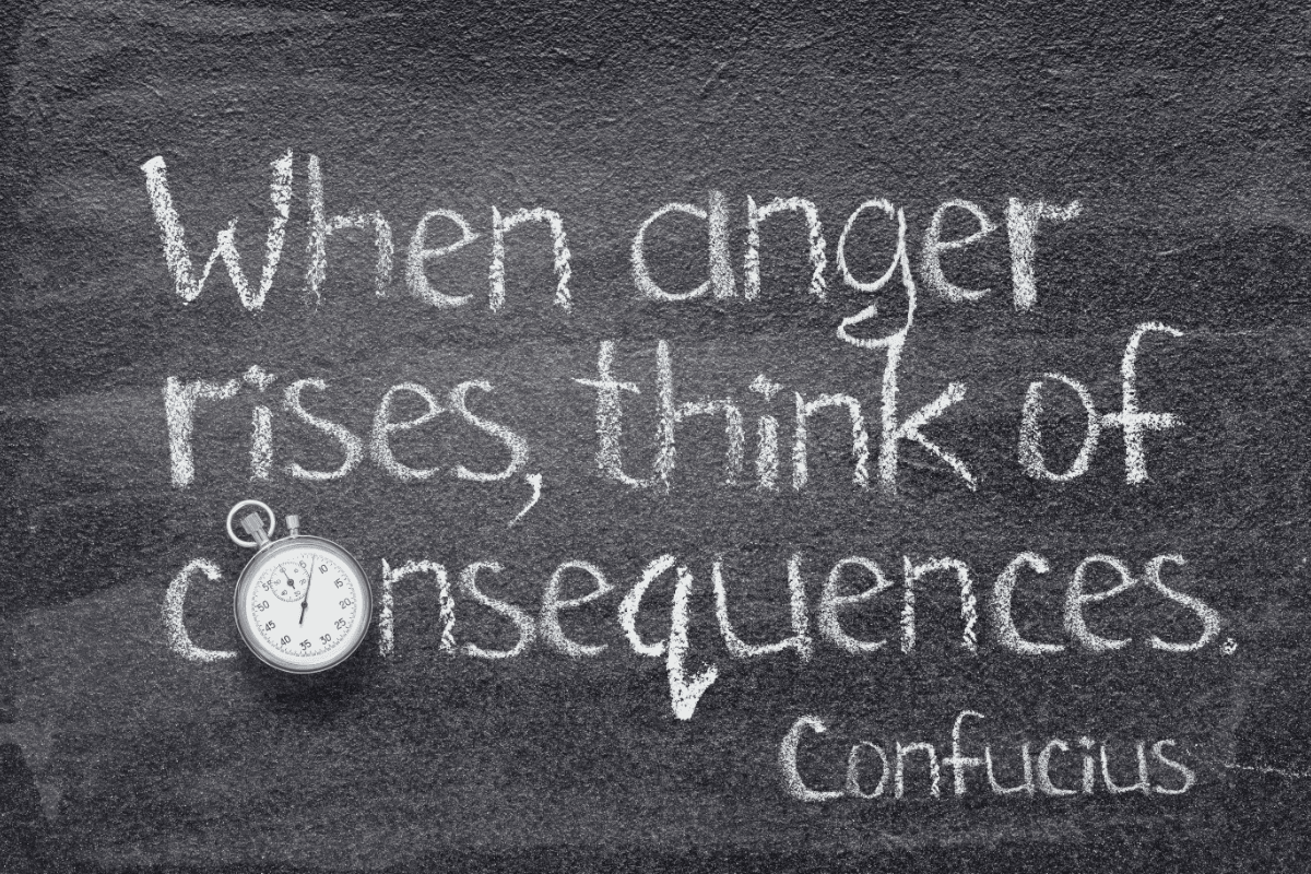 Person working through anger